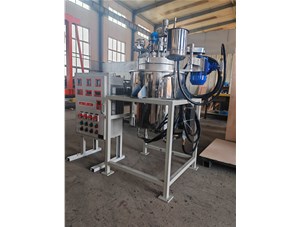 29L高温高压不锈钢电动升降反应釜已完工发往沧州