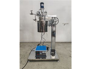 0.5L高压不锈钢衬钛手动升降电加热实验釜已完工发往河北